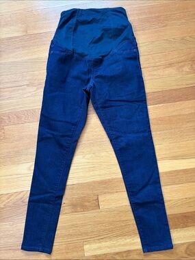 Isabel Maternity Dark Navy Jeggings - Supportive Overband Size 2